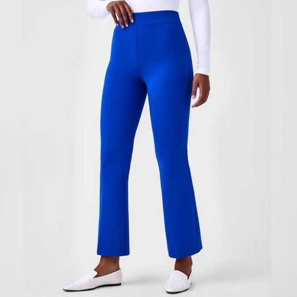 Spanx ‘The Perfect Pant’ Kick Flare Stretch Pant - Cerulean Blue - Picture 1 of 8